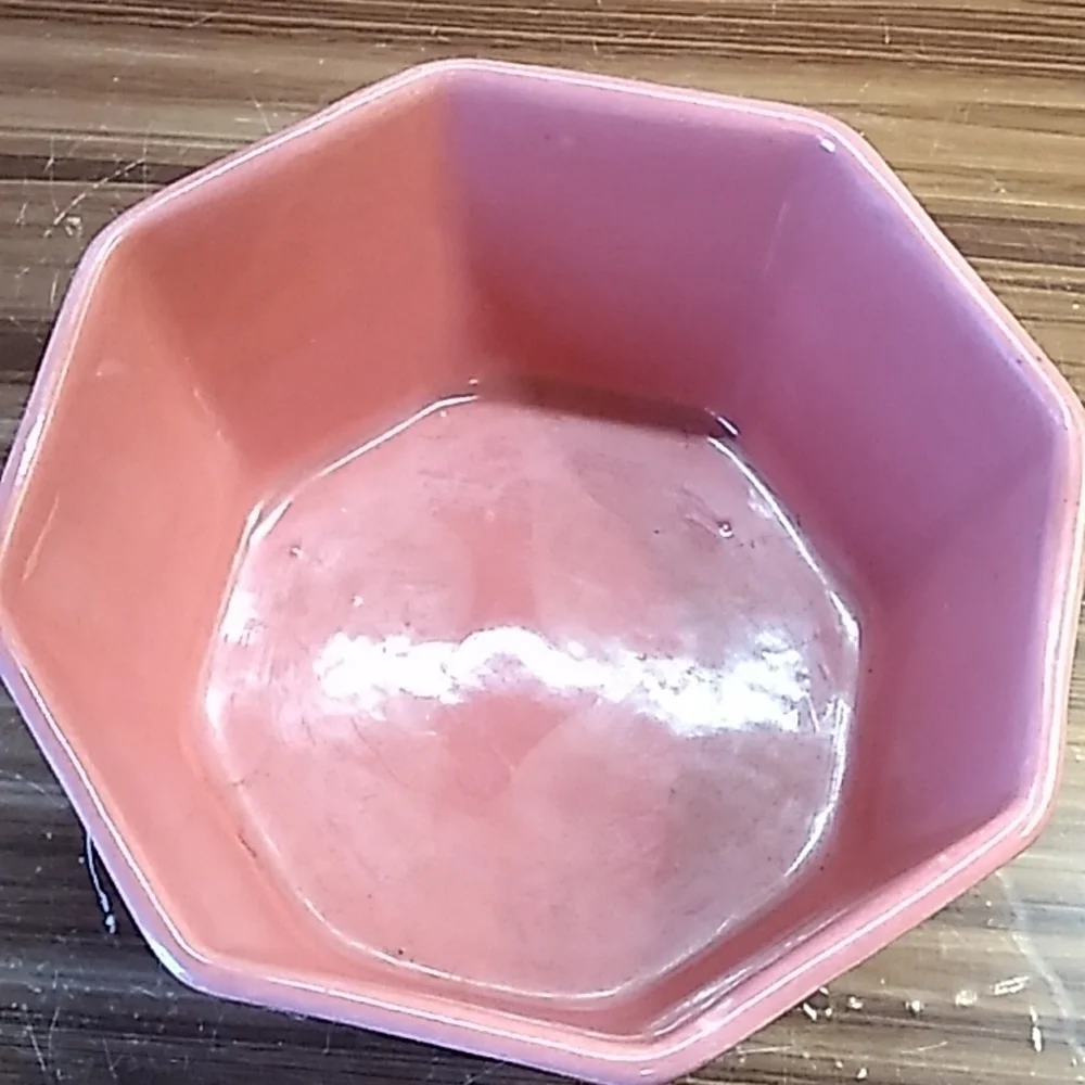 Vintage pink USA California pottery succulent planter